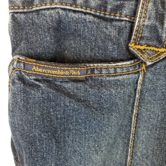 Abercrombie & Fitch Women's Kick Flare Split Hem Cropped Jeans Size 8 - Picture 4 of 8